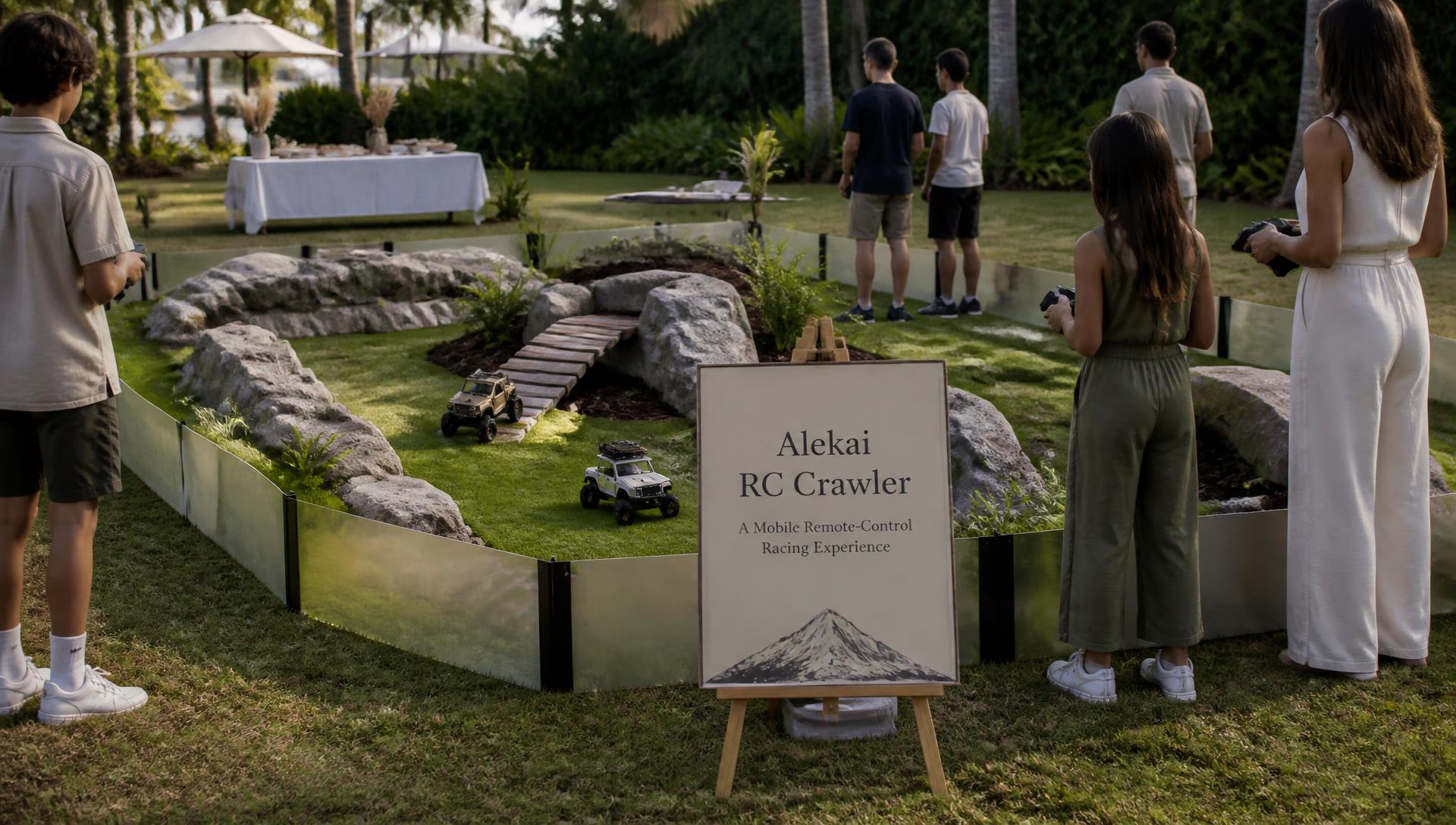 Alekai RC Crawler mobile remote-control racing experience for private events in South Florida.